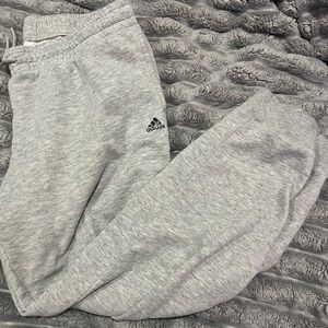Adidas Gray Fleece Jogger Pants